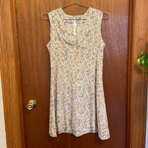 Vintage Floral Summer Cotton Dress